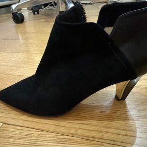 Jimmy Choo suede and leather black bootie size 38